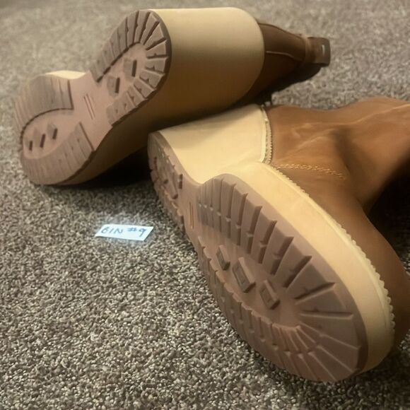 Toms Tan Wedge Heeled Boots 6.5 - Picture 6 of 9